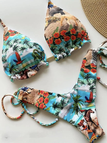Bikini Sexy Mujer RUOTONGSEPT 2025 | Push Up Acolchado Playa y Piscina