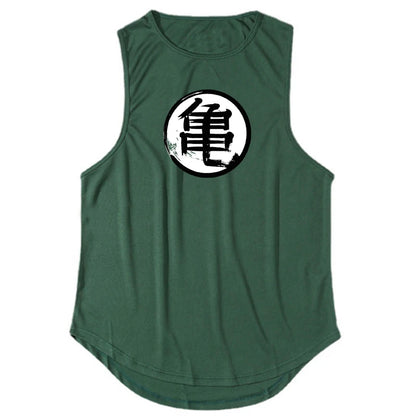 Tank Top Anime Japonés para Hombre – Camiseta Sin Mangas de Gym, Fitness y Bodybuilding, Secado Rápido y Estilo Muscle