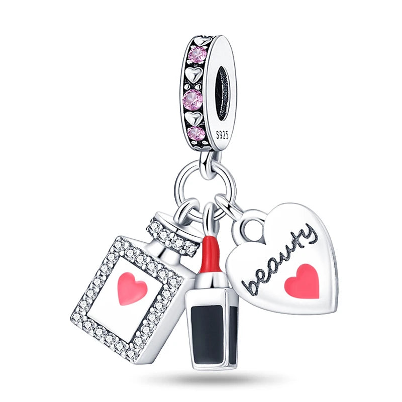 Charm Navideño Disney en Plata 925 – Abalorios Mickey y Minnie para Pulseras Originales Mujer