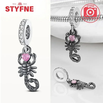 Charm Gato Negro de Plata 925 | Dije para Pulseras Pandora Mujer Joyería Fina