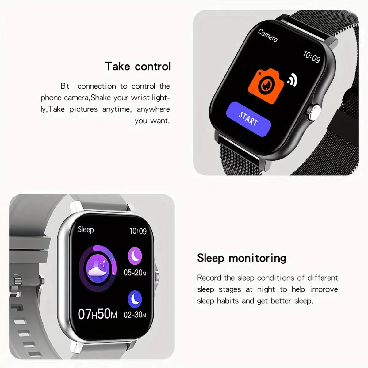 LAXASFIT Smartwatch 2025 – Reloj inteligente con llamadas Bluetooth, pantalla táctil completa y monitor de salud