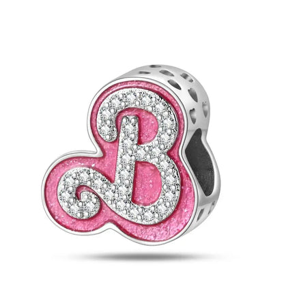 Charm princesa ángel rosa plata 925 – Abalorio de cumpleaños para pulsera tipo Pandora mujer