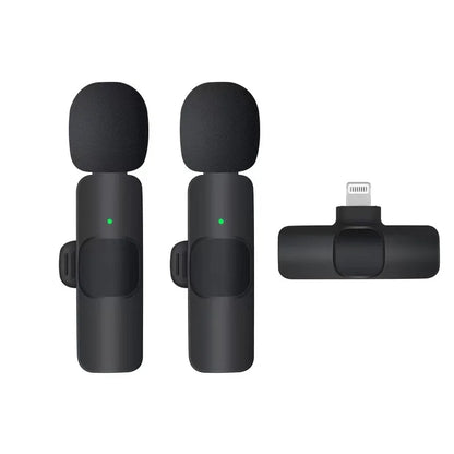 Basix Micrófono Lavalier Inalámbrico 2.4G | Mini Micrófono Portátil para iPhone, Android, Grabación, Streaming y Entrevistas