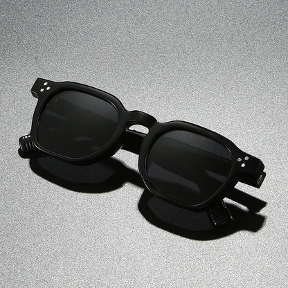 Gafas de Sol Polarizadas Unisex | Estilo Cuadrado con Núcleo Metálico y Remaches