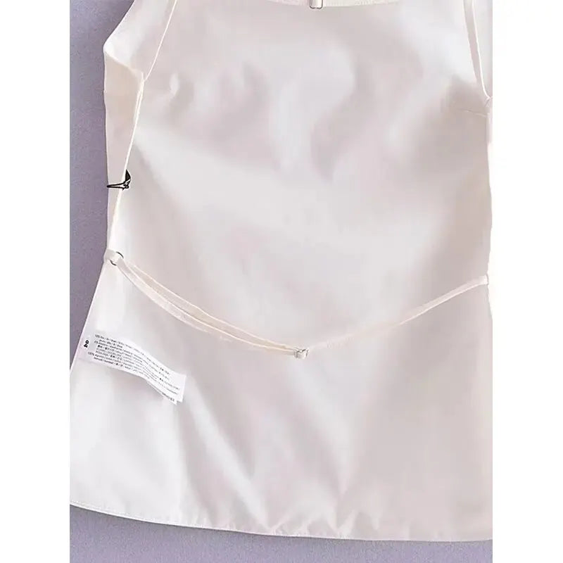 Top Mujer Sexy 2025 | Crop Top Sin Espalda con Tirantes Elegante Fiesta Verano