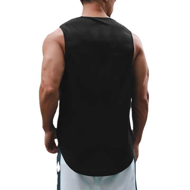 Tank Top Deportivo de Hombre – Fitness, Gym y Bodybuilding, Secado Rápido, Sin Mangas, Corte Loose, Verano, Moda y Baloncesto