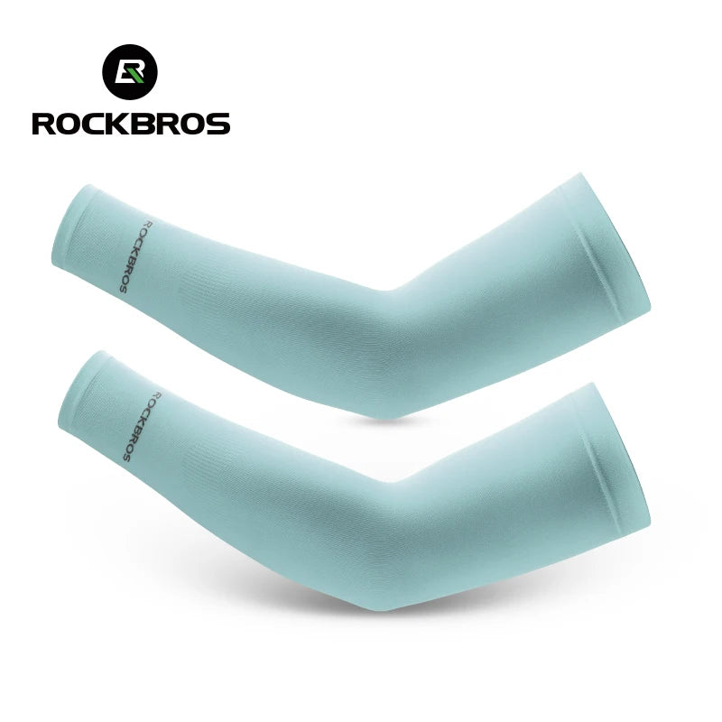 ROCKBROS Mangas Ciclismo Verano – Protección Solar UV, Transpirables y Elásticas para Bicicleta de Carretera y MTB