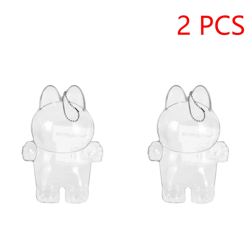 PopMart Monster Labubu V1 V2 | Ropa Protectora Transparente para Muñecos | Accesorios de Fiesta