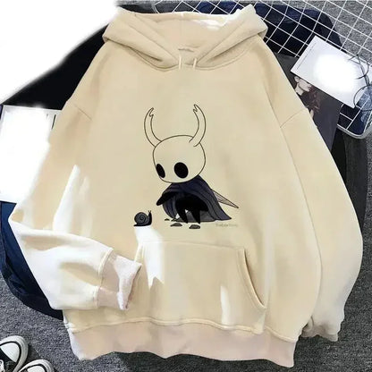 Hoodie Hollow Knight 2025 – Sudadera Ulzzang Corea Estilo Grunge Y2K Unisex con Estampado Streetwear