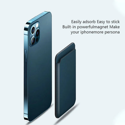 Leather Wallet Case para iPhone 15 Pro Max | Funda de Piel con MagSafe y Tarjetero Compatible con iPhone 14/13/12