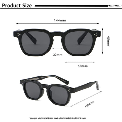 Gafas de Sol Retro Punk Unisex | Marco Cuadrado Pequeño Diseño Personalizado UV400