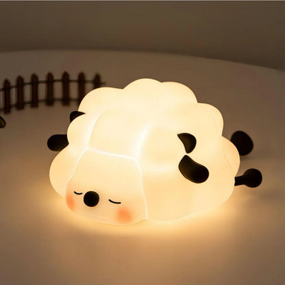 Lámpara de Noche de Silicona LED – Conejo/Zorro, Recargable con Sensor Táctil y Temporizador, Luz Regulable para Dormitorio Infantil
