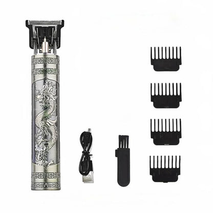 Máquina de Cortar Cabello Profesional 💈 Clipper Eléctrico Recargable USB | Corte Preciso y Potente para Barbería y Hogar