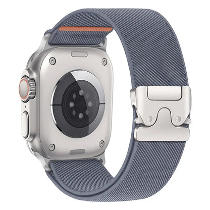 Correa de Nylon Trenzado Elástica para Apple Watch – Compatible Ultra 2, Series 10-6, SE (41mm-49mm)