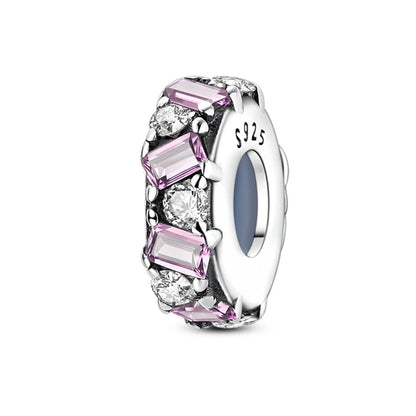 Charm de Plata 925 Araña, Mariposa y Zirconia – Abalorios Brillantes para Pulseras Originales 3mm
