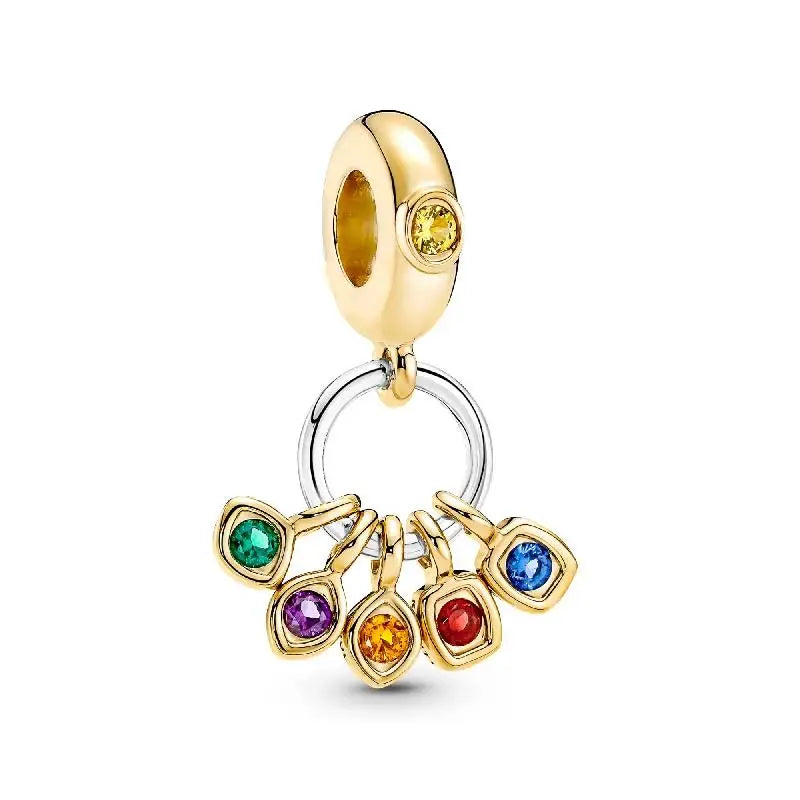 Charm Capitán América plata 925 – Abalorio de superhéroe para pulsera tipo Pandora