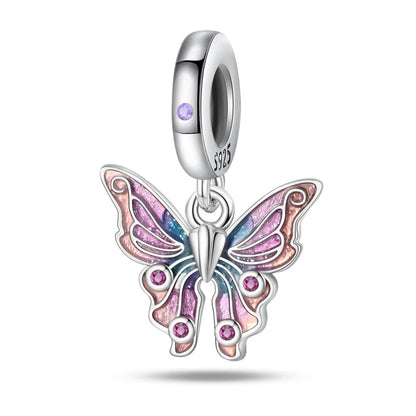 Charm Mariposa Plata 925 | Serie Compatibles Pandora Pulseras 3mm