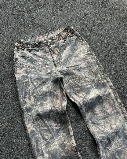 Jeans Camuflados Y2K Hombre | Pantalones Vaqueros Oversize Rectos Wide Leg Estilo Hip Hop Streetwear Retro