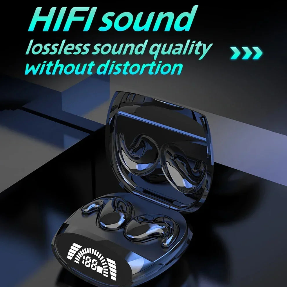 Auriculares invisibles Sleep – Bluetooth 5.3, IPX5 impermeables con micrófono, HiFi estéreo y batería de larga duración