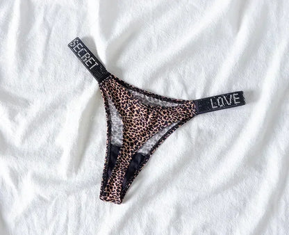 Tanga Mujer 2025 | Lencería Sexy con Rhinestones y Push-Up