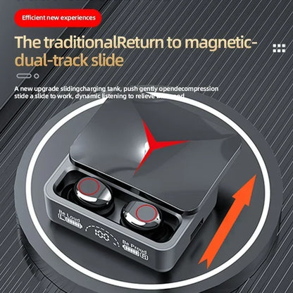 Auriculares inalámbricos TWS M90 – Bluetooth 5.3, gaming y deportivos con micrófono y estuche de carga para iPhone y Xiaomi