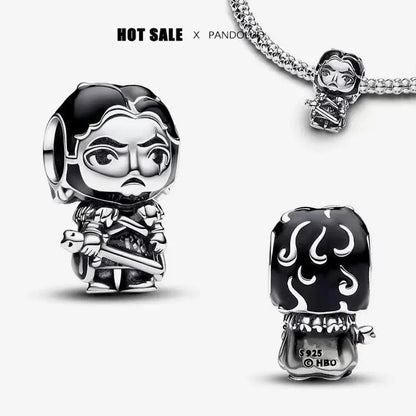 Charm Capitán América plata 925 – Abalorio de superhéroe para pulsera tipo Pandora