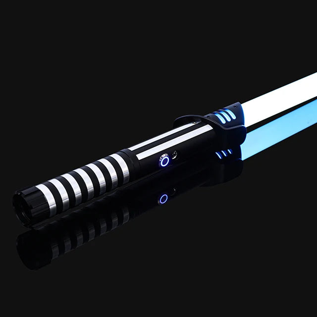 RGB Metal Lightsaber Dueling Smooth Swing Laser Sword Sabre De Luz 16 Color Changing 16 Sounds FOC Rave Flashing Toy