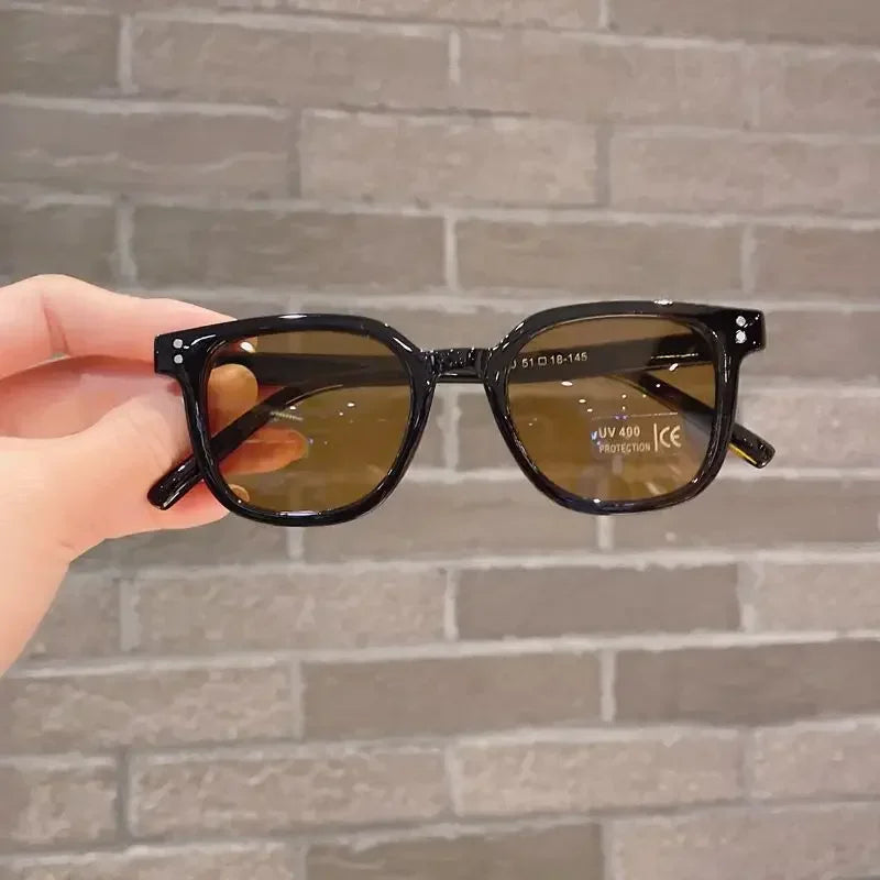 Gafas de Sol Cuadradas Vintage para Niños | Protección UV400 Niño Niña Moda Infantil