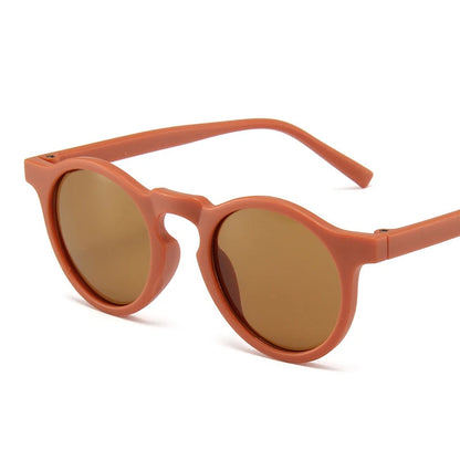 Gafas de Sol Vintage Redondas para Niños | Protección UV400 Acrílico Frosted
