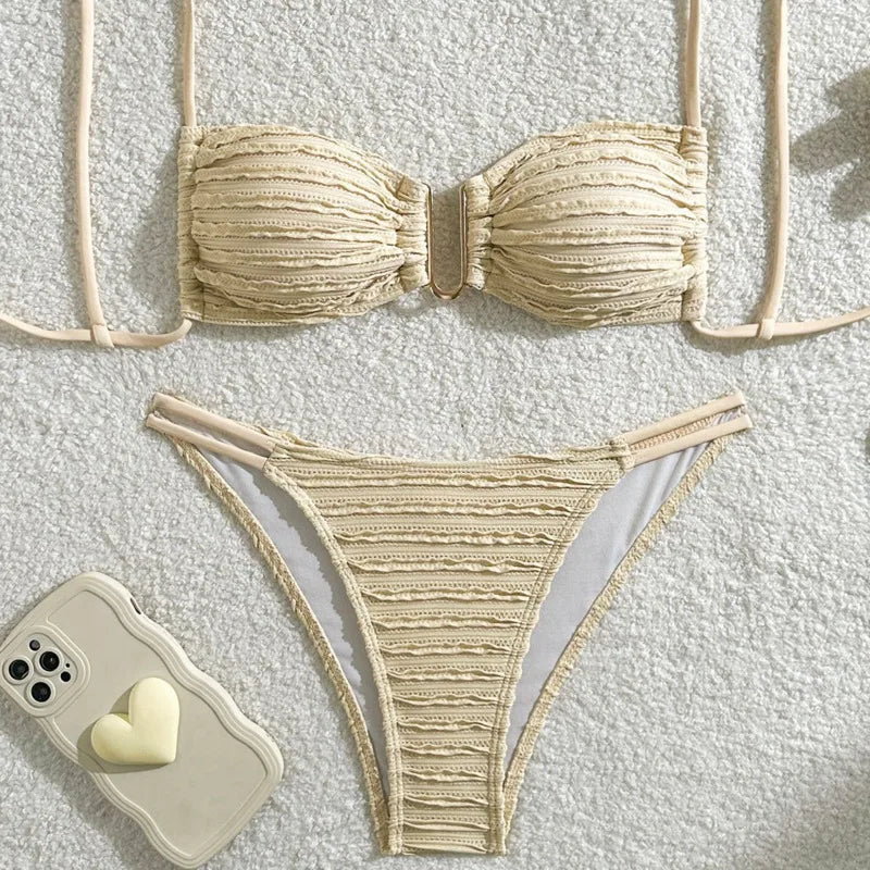 Bikini Sexy Mujer 2025 | Brasileño Push Up Playa y Piscina