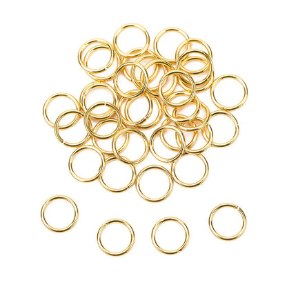 100pcs Anillas Abiertas de Acero Inoxidable PVD – Conectores para Collares y Pulseras, Accesorios de Joyería