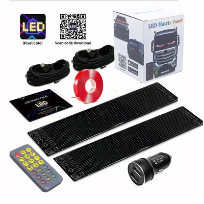Ojos LED para Camión y Coche Demon Eyes – Pantalla LED Flexible Programable APP Control DIY