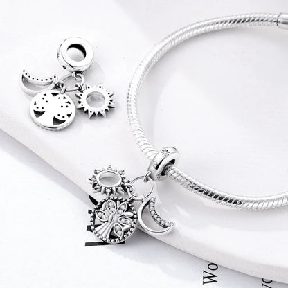 Charm Árbol de la Vida en Plata 925 – Abalorio Familia y Amigos para Pulseras Originales Mujer