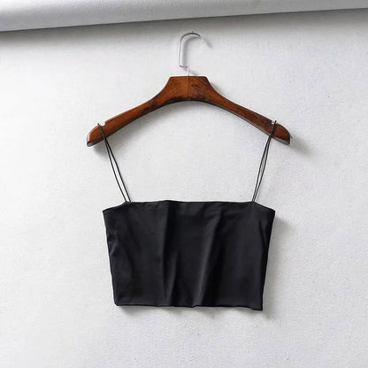 Crop Top Mujer Verano 2022 | Camiseta Corta Sin Mangas Algodón Elástico Sexy