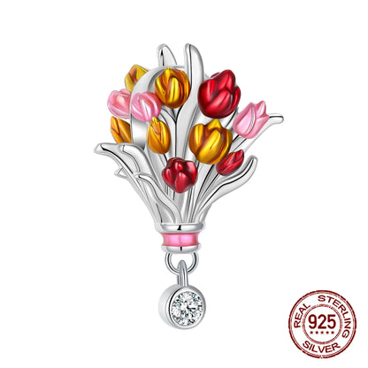 Charm avión y luciérnaga en plata 925 – Amor y viaje, compatible Pandora, pulsera y collar DIY mujer