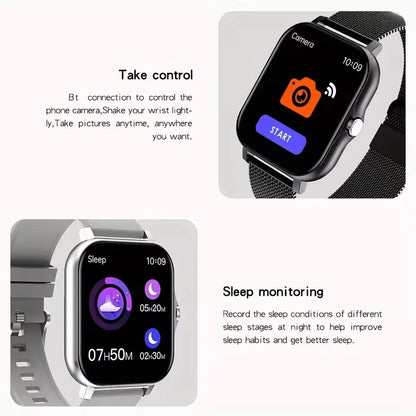 Smart Watch For Men Women Gift Sports Fitness Watch Bluetooth Call Digital Heart Rate Monitor Smartwatch GPS Tracking Wristwatch