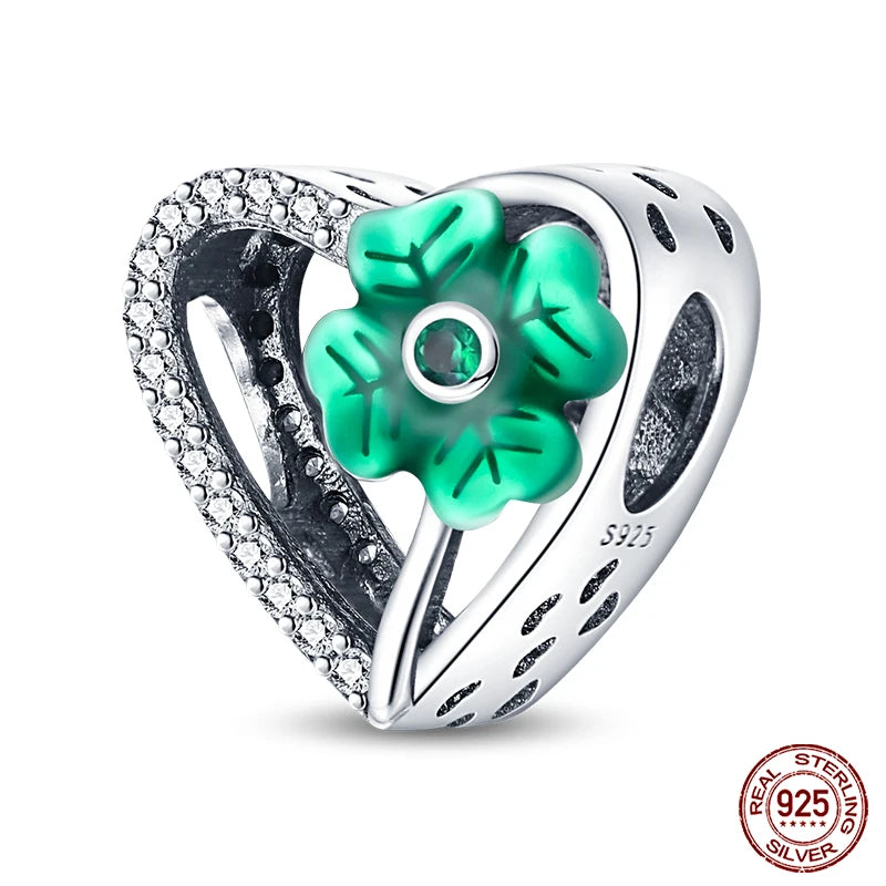 100% 925 Sterling Silver Creative Blue Luminous Firefly Charms Pendants Fit Qikaola 925 Original Bracelets DIY Birthday Jewelry