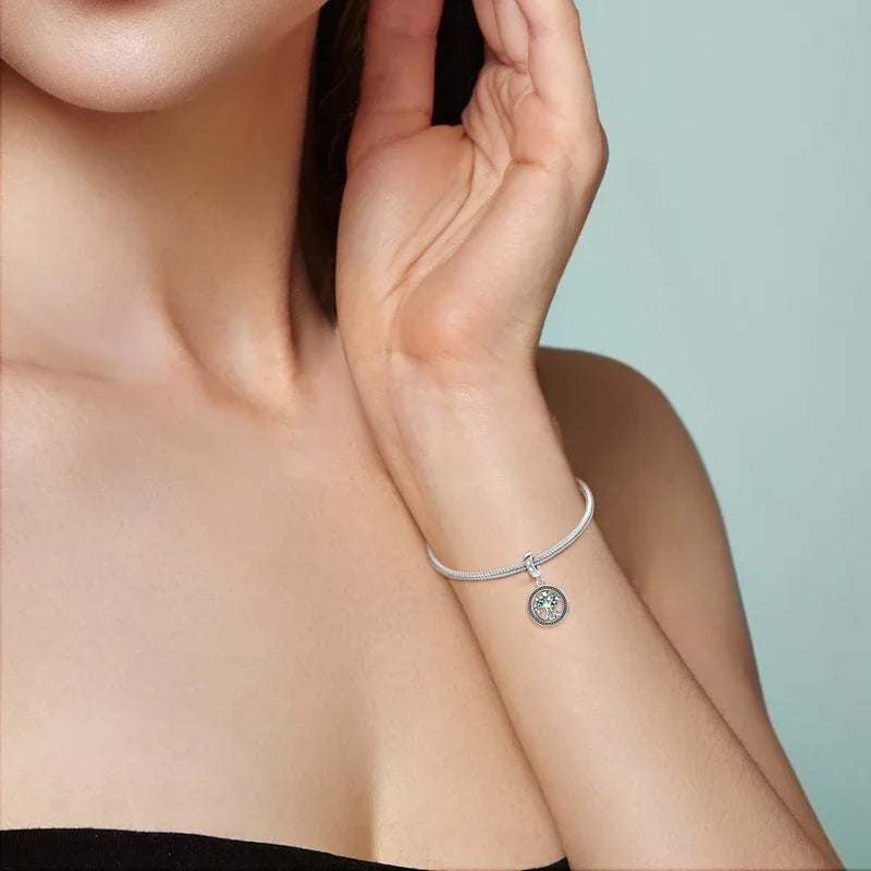 Charm Árbol de la Vida en Plata 925 – Abalorio Familia y Amigos para Pulseras Originales Mujer