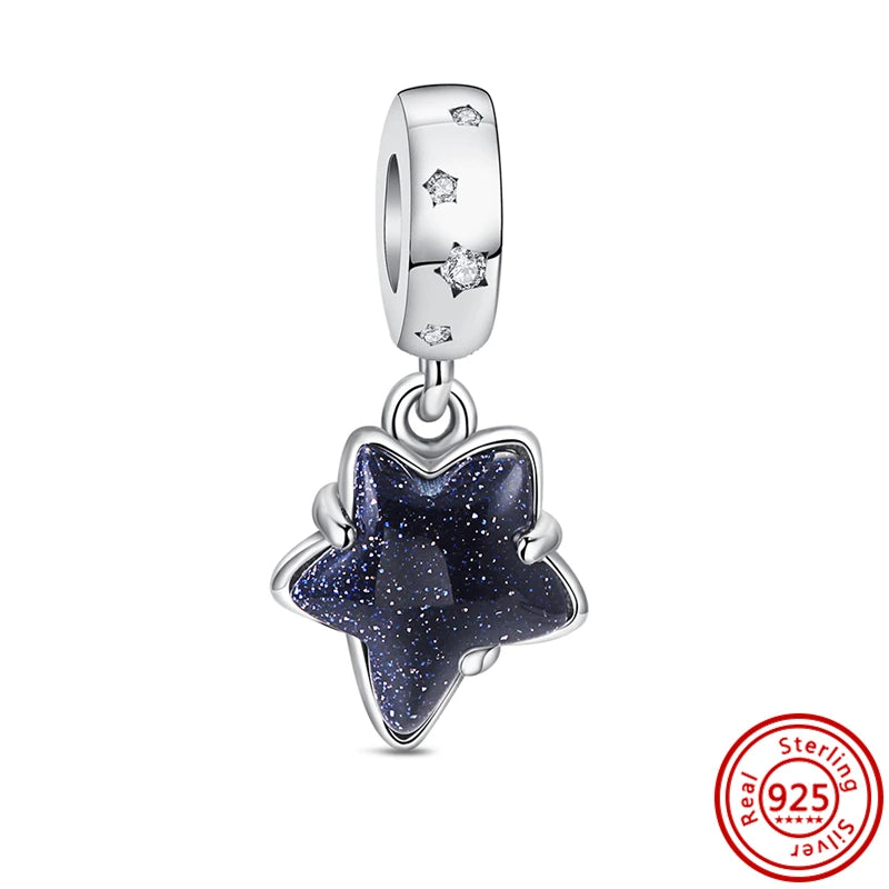 Charm sorpresa de plata 925 estilo estrella y corazón – Bolsa sorpresa random para pulsera DIY mujer