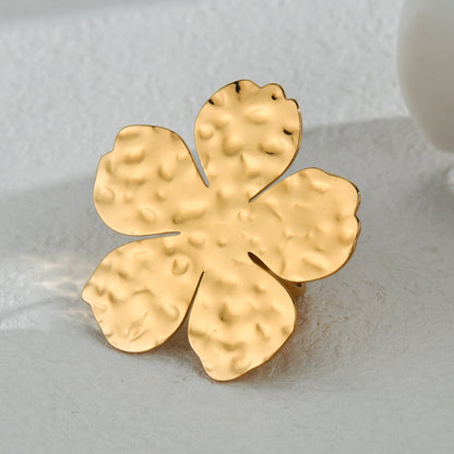 Anillo Boho Ajustable para Mujer – Diseño Creativo de Mariposas y Flores, Joyería de Moda 2025 Dorada o Plateada