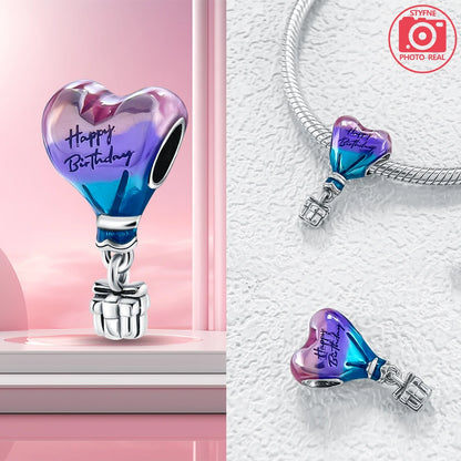 Charm Colgante Pareja Plata 925 y Oro Rosa | Compatible Pandora Original | Pulsera o Collar Mujer