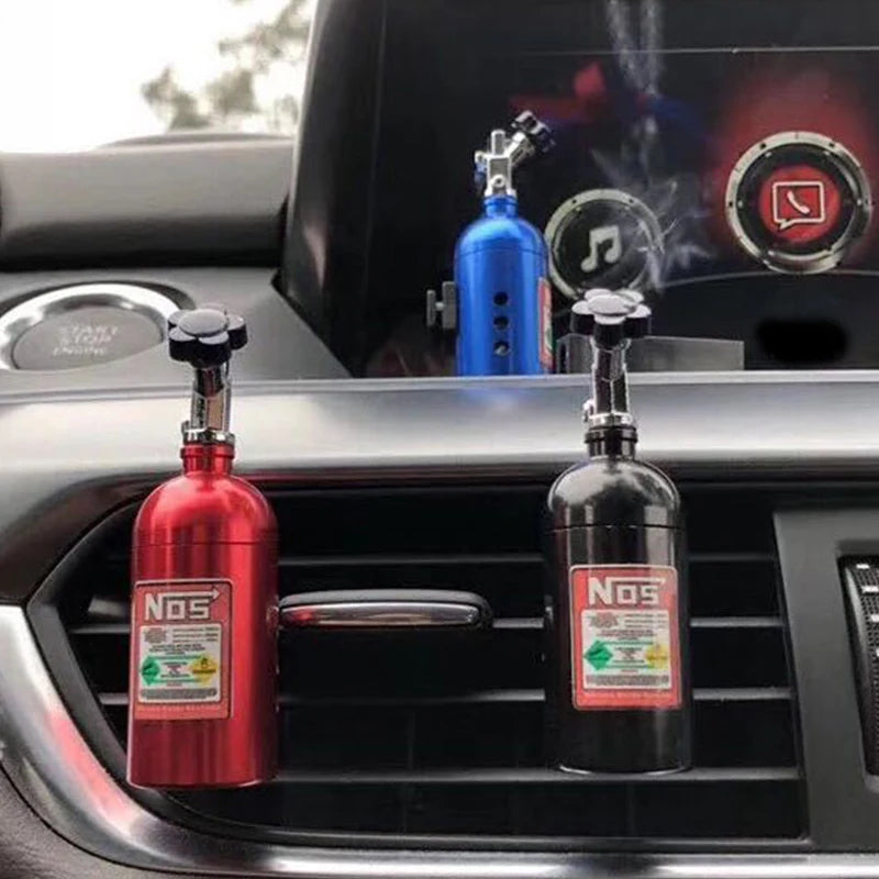 Ambientador de Coche en Forma de Botella NOS | Difusor de Aromaterapia para Rejilla de Aire con Fragancia