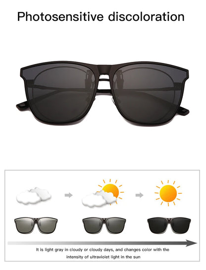 Gafas Clip-On Polarizadas para Hombre | Fotocromáticas, Antirreflejo y Visión Nocturna
