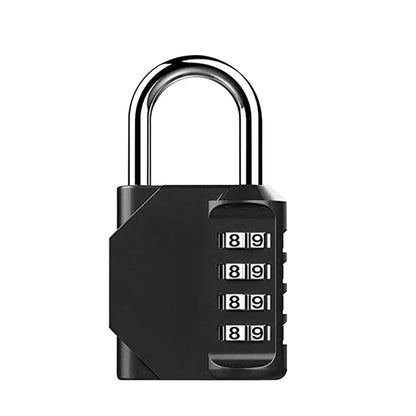 Candado de Combinación 4 Dígitos 🔒 Resettable Antirrobo, Impermeable y Resistente – Candado de Seguridad para Gimnasio, Taquillas, Puertas y Exterior