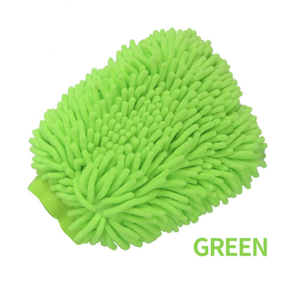 Guante de Microfibra para Lavado de Autos | Chenille Doble Cara, Suave y Absorbente, Limpieza Detallada