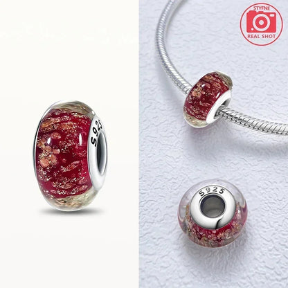 Cuenta Murano en Plata 925 | Beads de Vidrio de Colores para Pulsera Pandora Original