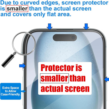 Protector de Pantalla de Vidrio Templado Transparente para iPhone 11 / 12 / 13 / 14 / 15 / 16 Series | iPhone Pro, Pro Max, Plus y Mini