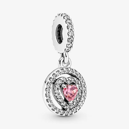 Charm flor margarita rosa de plata 925 – Colgante en forma de flor para pulsera tipo Pandora, joyería elegante para mujer