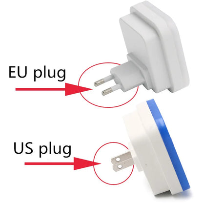 Luz Nocturna LED con Sensor Automático – Mini Enchufe EU/US, 0.5W, Iluminación para Dormitorio, Pasillo y Habitación Infantil