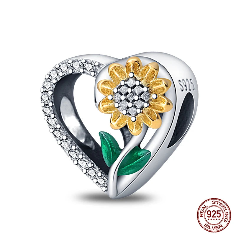 100% 925 Sterling Silver Creative Blue Luminous Firefly Charms Pendants Fit Qikaola 925 Original Bracelets DIY Birthday Jewelry